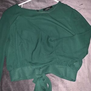 Sheer green blouse